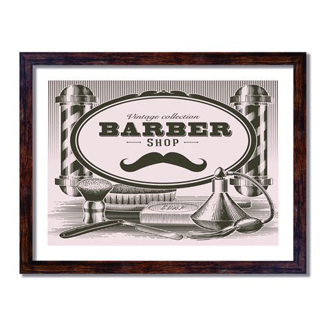 Quadro Decorativo Barbearia Barber Shop Kiaga