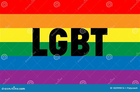 Lesbian Gay Bisexual And Transgender Flag Rainbow Pride Flag Of LGBT Organization With Black