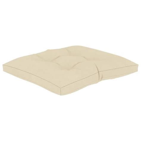 Coussin de plancher de palette 60x61x10 cm Crème Cdiscount Maison