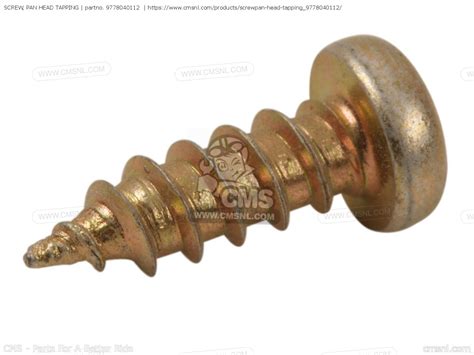 9778040112 Screw Pan Head Tapping Yamaha Buy The 97780 40112 At CMSNL