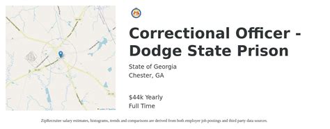 State Of Georgia Correctional Officer Dodge State Prison Job Chester