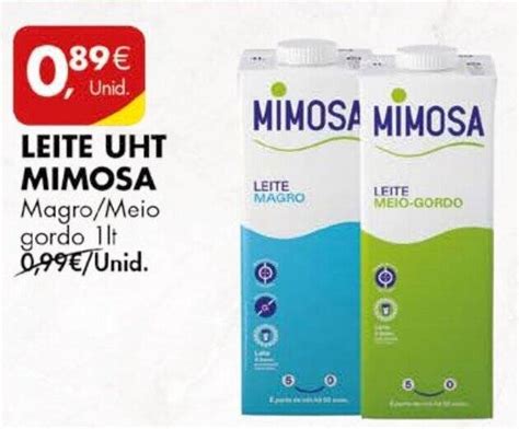 Promo O Leite Uht Mimosa Magro Meio Gordo Lt Em Pingo Doce