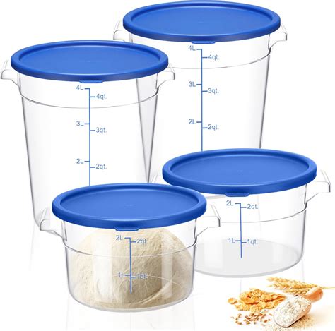 Amazon Suclain Set Quart Qt Round Food Storage Containers