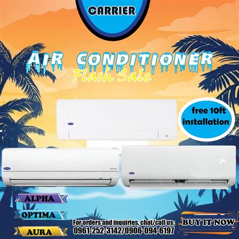 CARRIER Optima Aura Alpha Inverter Split Type With Free