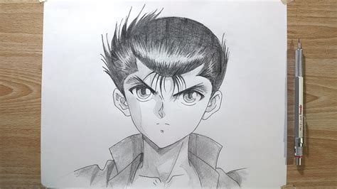 How To Draw Yusuke Urameshi Step By Step YuYu Hakusho YouTube