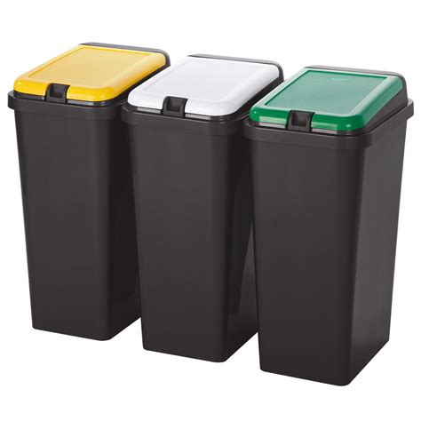 Set Of 3 Dust Bins Bidò Tontarelli Shop