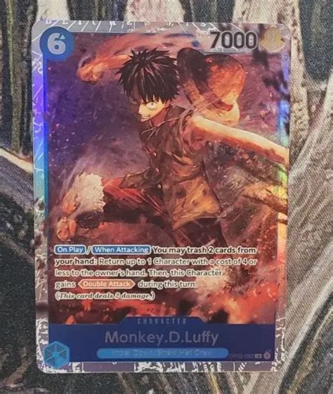 ONE PIECE TCG Monkey D Luffy Paramount War OP02 062 Super Rare