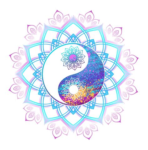 Arte Yin Yang, Yin Et Yang, Yin Yang Art, Mandalas Drawing, Mandala Art ...