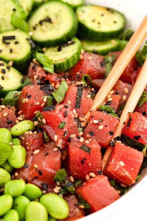 Tuna Poke Salad Skinnytaste Nature S Gateway