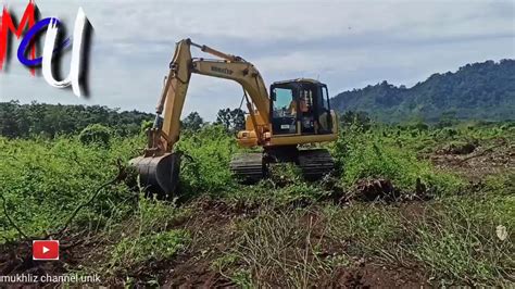 Excavator Komatsu Pc 130 Cabut Akar YouTube