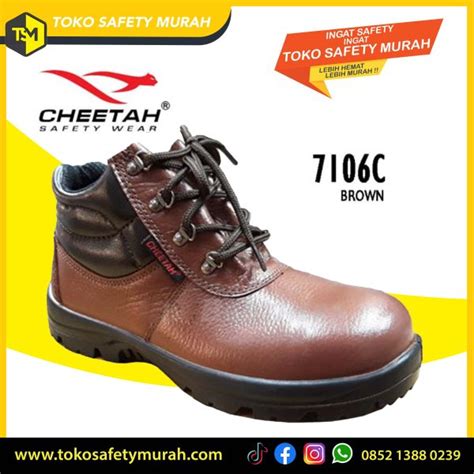 Sepatu Safety Cheetah C Safety Shoes Original Warna Cokelat Toko