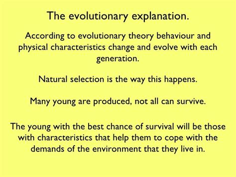 Evolutionary perspective