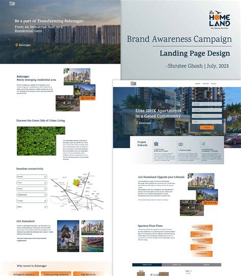 Landing page design for brand awareness campaign :: Behance