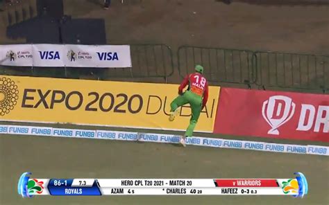 Shoaib Malik Took A Brilliant Catch Off Mohammad Hafeez Bowling In