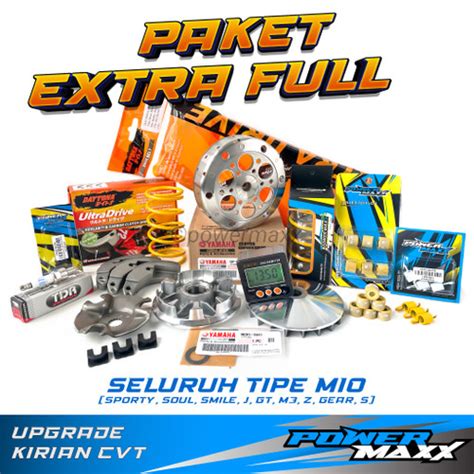 Jual Paket Extra Full Upgrade Cvt Mio Sporty Soul Smile J Gt M Z Gear