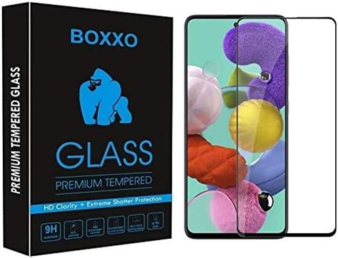 BOXXO Screen Protector For Samsung Galaxy A51 Tempered Glass Guard