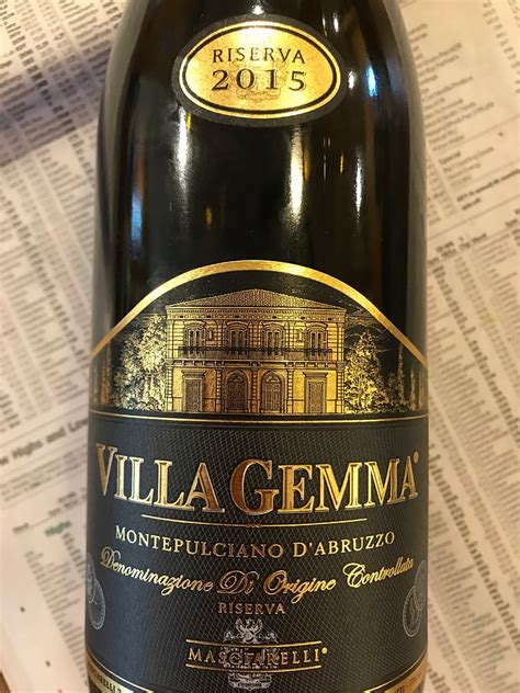 Wine Review Masciarelli Villa Gemma Montepulciano Dabruzzo