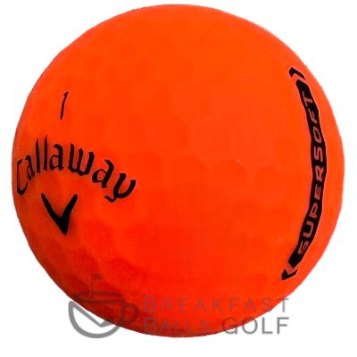 Callaway Supersoft Matte Orange BreakfastBalls Golf