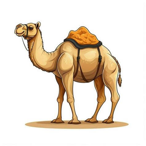 Camel 2d Cartoon Vector Illustration On White Background H In 2024