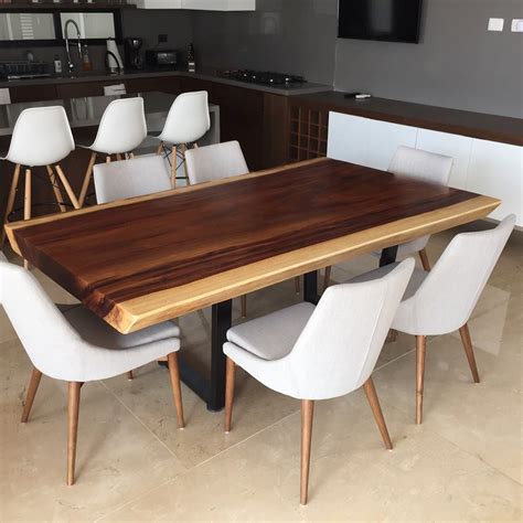 Comedor Mesa Madera Parota Moderna Diseño 2 M X 1.1m X 2 - $ 20,000.00 en Mercado Libre