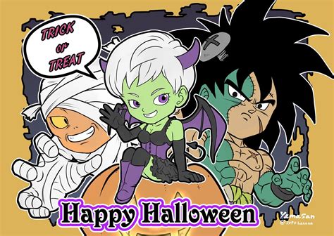 Broly Cheelai And Lemo Halloween