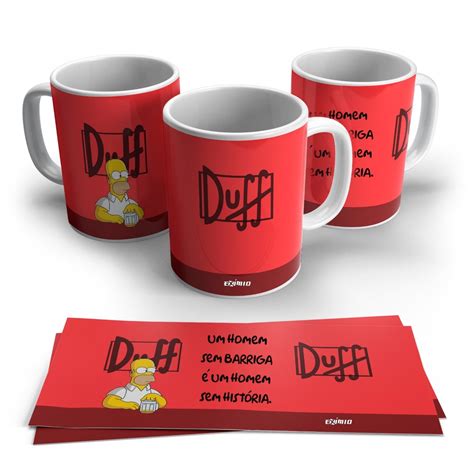 Caneca Personalizada Cerveja Duff Homer Simpson C Seu Nome Oferta