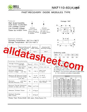 NKF110 Datasheet PDF Nell Semiconductor Co Ltd