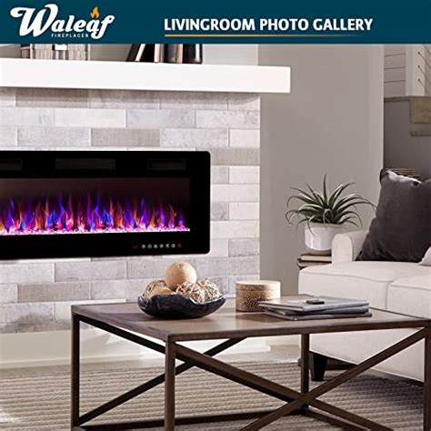 Waleaf Inch Ultra Thin Electric Fireplace Wall Mounted And Recessed