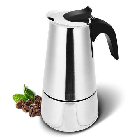 9 Cups Moka Coffee Maker Stainless Steel Percolator Moka Pot Espresso Coffee Maker Stove Home