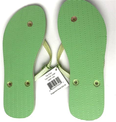 VERA BRADLEY TUTTI FRUITTI FLIP FLOPS SIZE LARGE 9 10 NWT Green