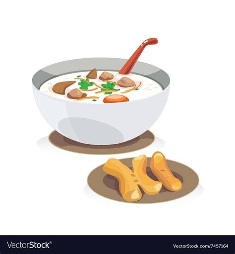 Rice Porridge Royalty Free Vector Image Vectorstock