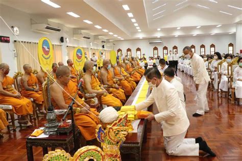 พิธีเจริญพระพุทธมนต์ เพื่อถวายเป็นพระราชกุศลเเละพิธีเเสดงพระธรรมเทศนา