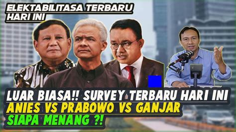 Luar Biasa Survey Elektabilitas Terbaru Hari Ini Siapa Unggul Prabowo