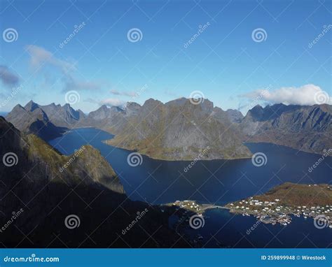 Aerial View of the Vanern Lake on the Coastline in Sweden Stock Photo ...