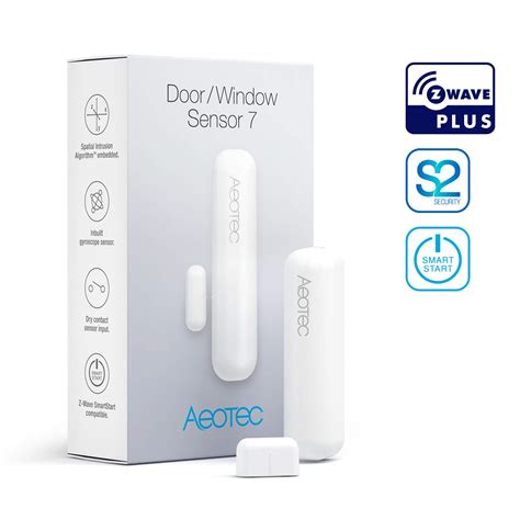 Aeotec Door/Window Sensor 7, Z-Wave Plus 3-in-1 with Dry Contact & Tilt