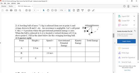 Solved A Bowling Ball Of Mass Kg Is Released From Rest Chegg