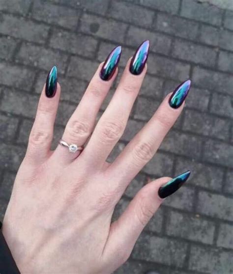 Pin On маникюр на ваш вкус Witch Nails Stylish Nails Mirror Nails