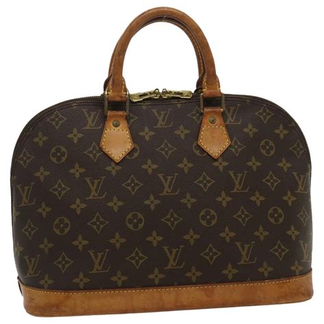 Louis Vuitton Alma Braun Leinwand Ref Joli Closet