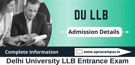 Du Llb Entrance Exam 2024 Exam Date Out Application Form Apnacampus