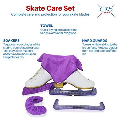 Crs Cross Skate Guards Soakers Towel Gift Set Ice Skating Guards