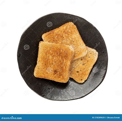 Bread Toasts Isolated Toasted Sandwich Square Slices Loaf Pieces For