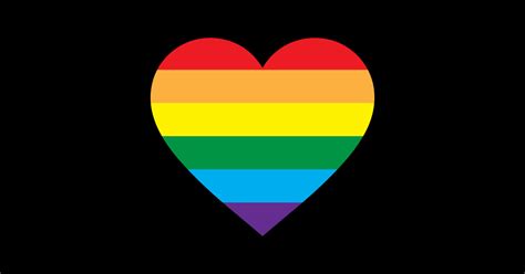 Rainbow Pride Love Flag In Heart Shape Gay Pride Sticker Teepublic