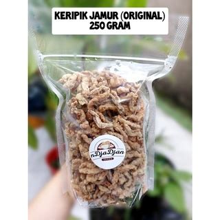 Jual Keripik Jamur Tiram 250 Gram Jamur Crispy Jamur Krispi Original