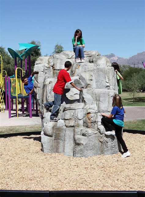 Large Granite Playground Climbing Boulder Commercial Playground