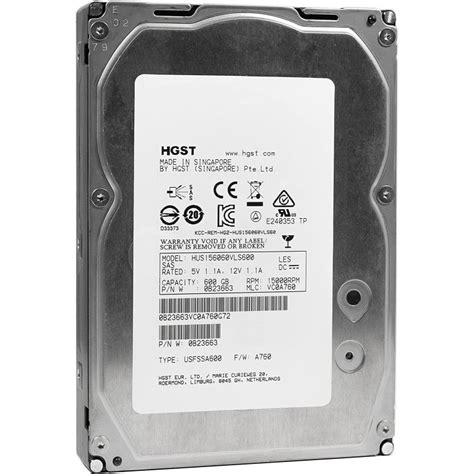 Hgst Ultrastar K Hus Vls Gb K Rpm Sas Gb S Mb