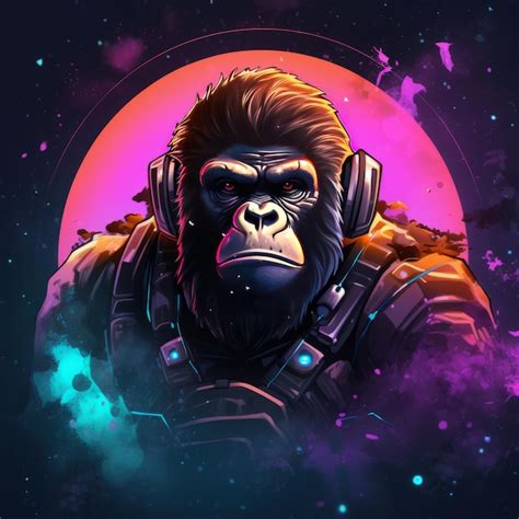 Premium Photo | Gorilla Tag Anime Journey through a Cosmic Cosmos