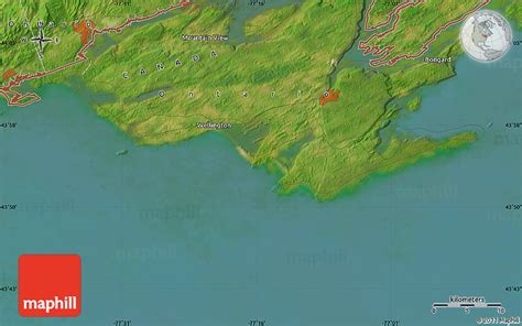 Satellite Map of Picton