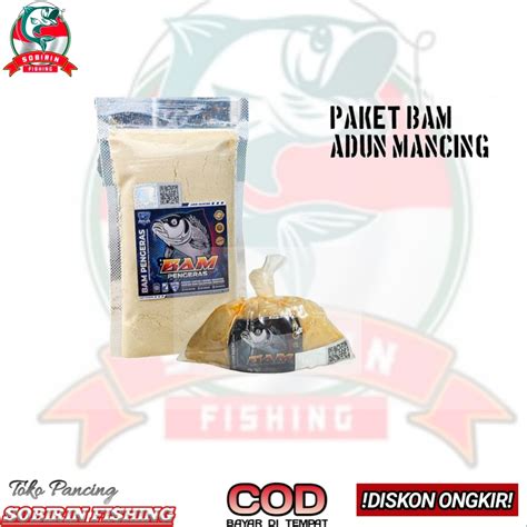 paket bam adun mancing bam amis putih premium pengeras bam paket