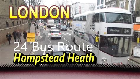 24 Bus Route Camden To Hampstead Heath London Double Decker Bus