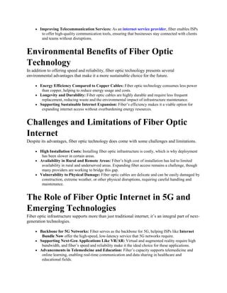 The Rise Of Fiber Optic Internet Is It The Future Of Connectivity Pdf